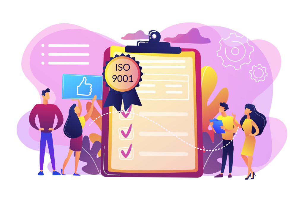 Standard for quality control concept vector illustration.